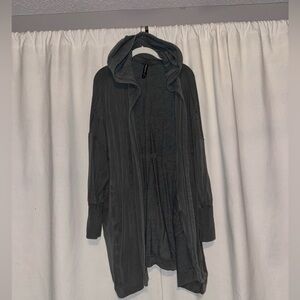 Athleta Charcoal Hooded Longline